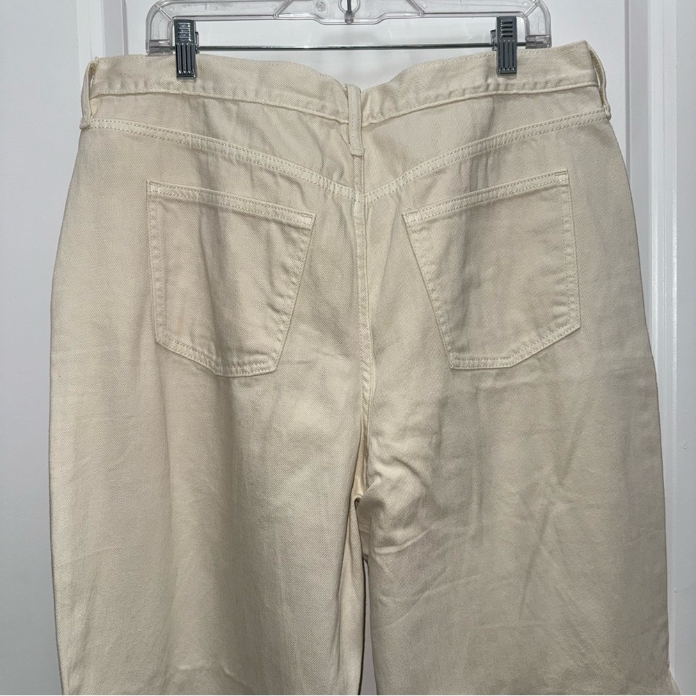 Target Universal Thread Off White Relaxed Wide Leg Jeans - Picture 7 of 8
